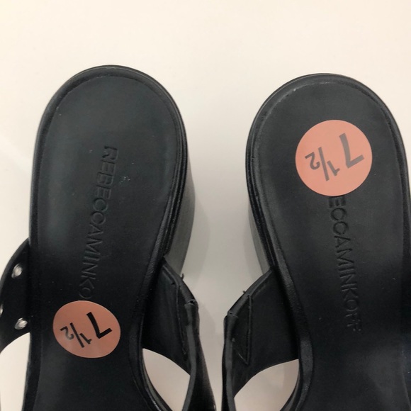 Rebecca Minkoff Carter Grommet Sandals in Black - Picture 6 of 11